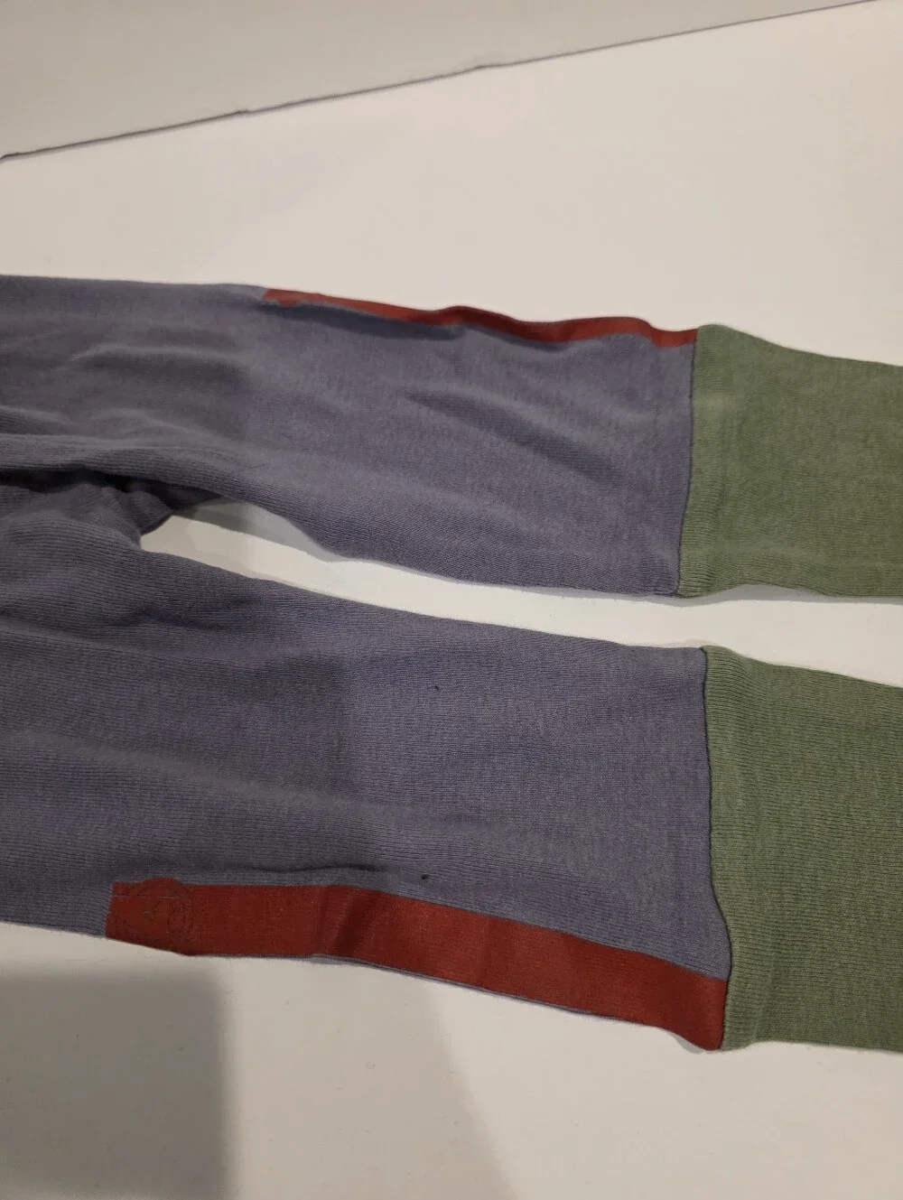 Kids Colorblock Thermal Hulk Pjs - Blue with Green Cuffs Baby Gap Size 2 Organic